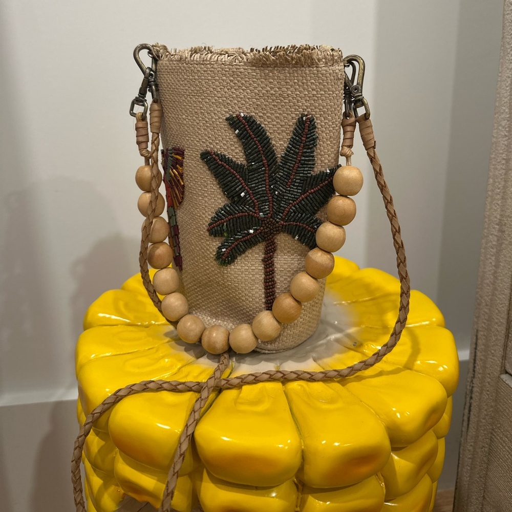 Vintage Embelished Farm Rio Beachy Bag